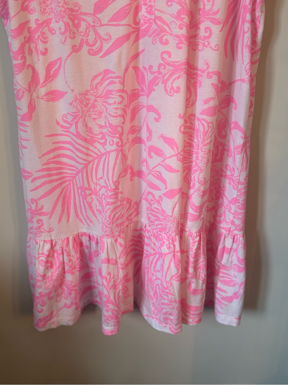 Lilly Pulitzer Pink and White Floral Midi Dress - Picture 5 of 10